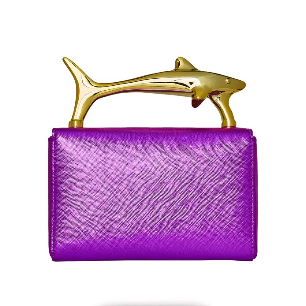 Sprayground Sharks Of The Gold Ocean Clutch - Picture 5 of 11